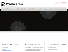 Tablet Screenshot of precisionpmd.com